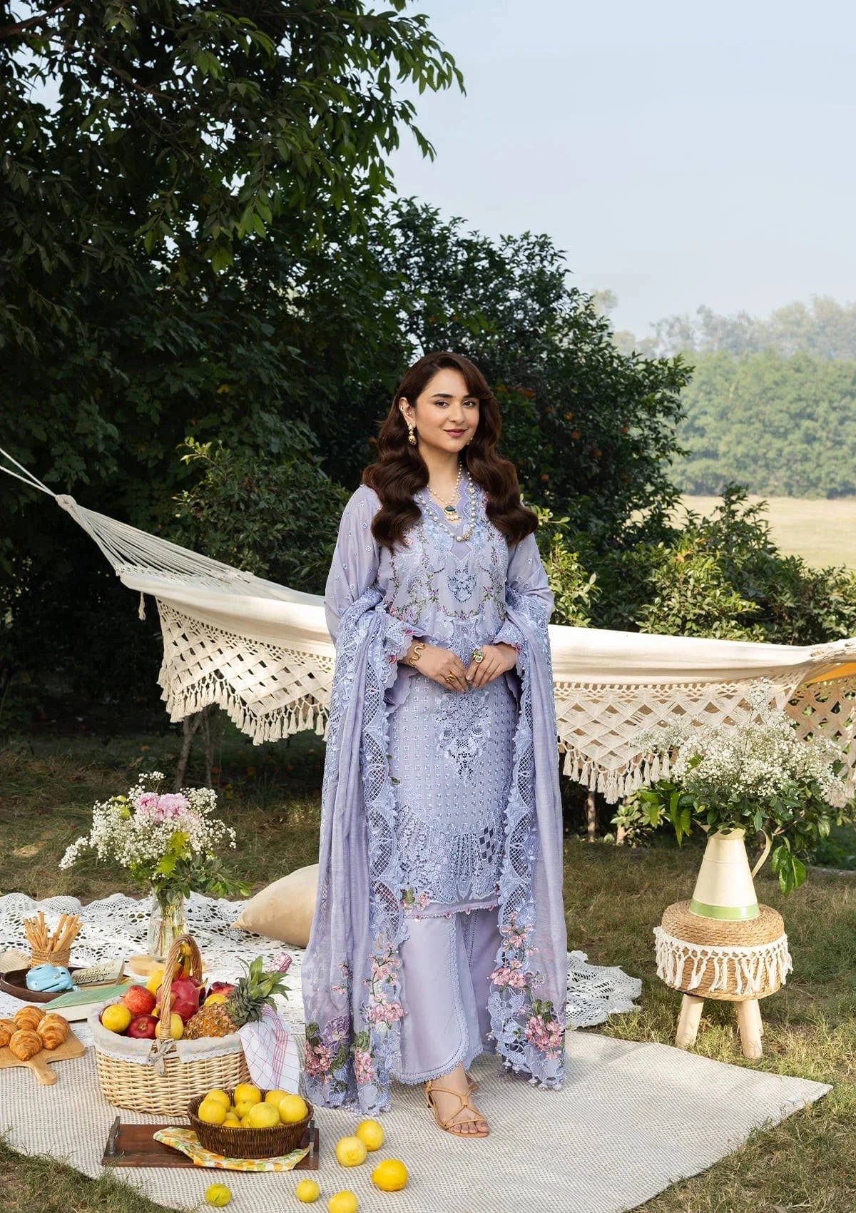 ELAF - 3PC Luxury Lawn Embroidered Suit