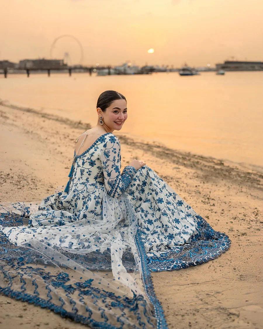 Faiza Saqlain - 3PC Luxury Lawn Embroidered Suit