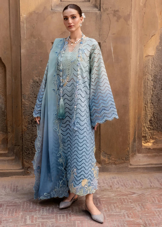 Crimson - 3PC Luxury Lawn Embroidered Suit