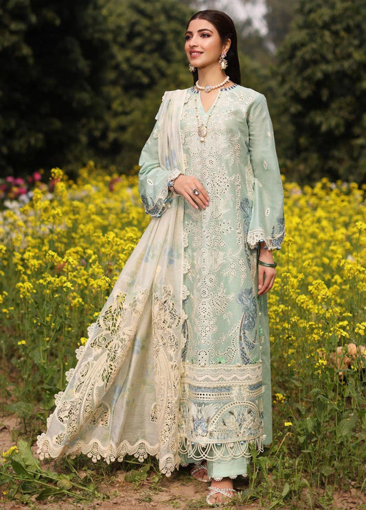 KAHF - 3PC Luxury Lawn Embroidered Suit