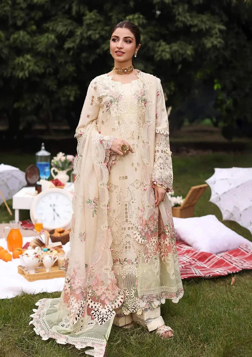 KAHF - 3PC Luxury Lawn Embroidered Suit