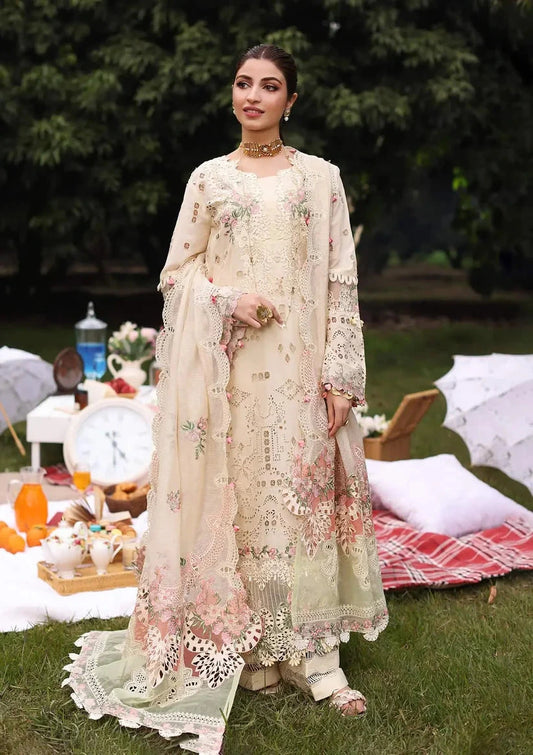 KAHF - 3PC Luxury Lawn Embroidered Suit