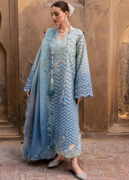 Crimson - 3PC Luxury Lawn Embroidered Suit