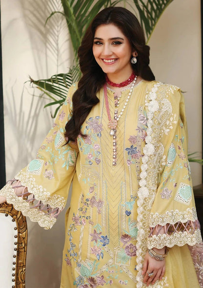KAHF - 3PC Luxury Lawn Embroidered Suit
