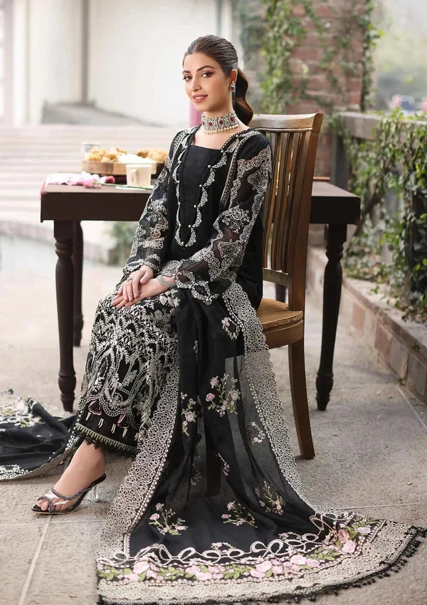 KAHF- 3PC Luxury Lawn Embroidered Suit