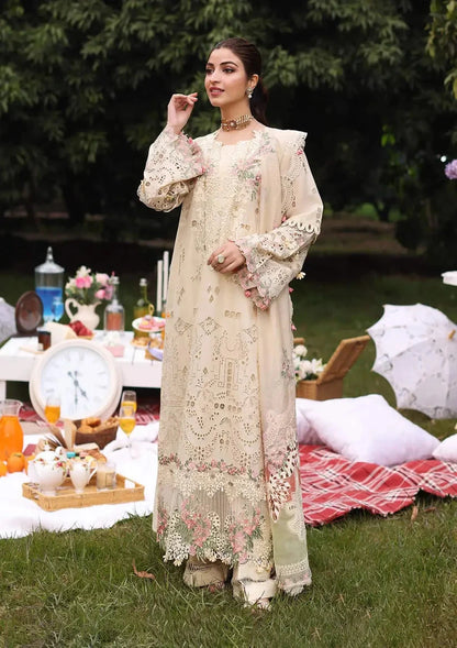 KAHF - 3PC Luxury Lawn Embroidered Suit
