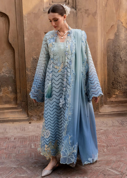 Crimson - 3PC Luxury Lawn Embroidered Suit