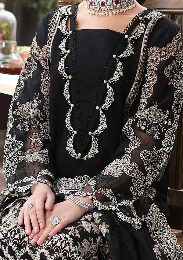 KAHF- 3PC Luxury Lawn Embroidered Suit