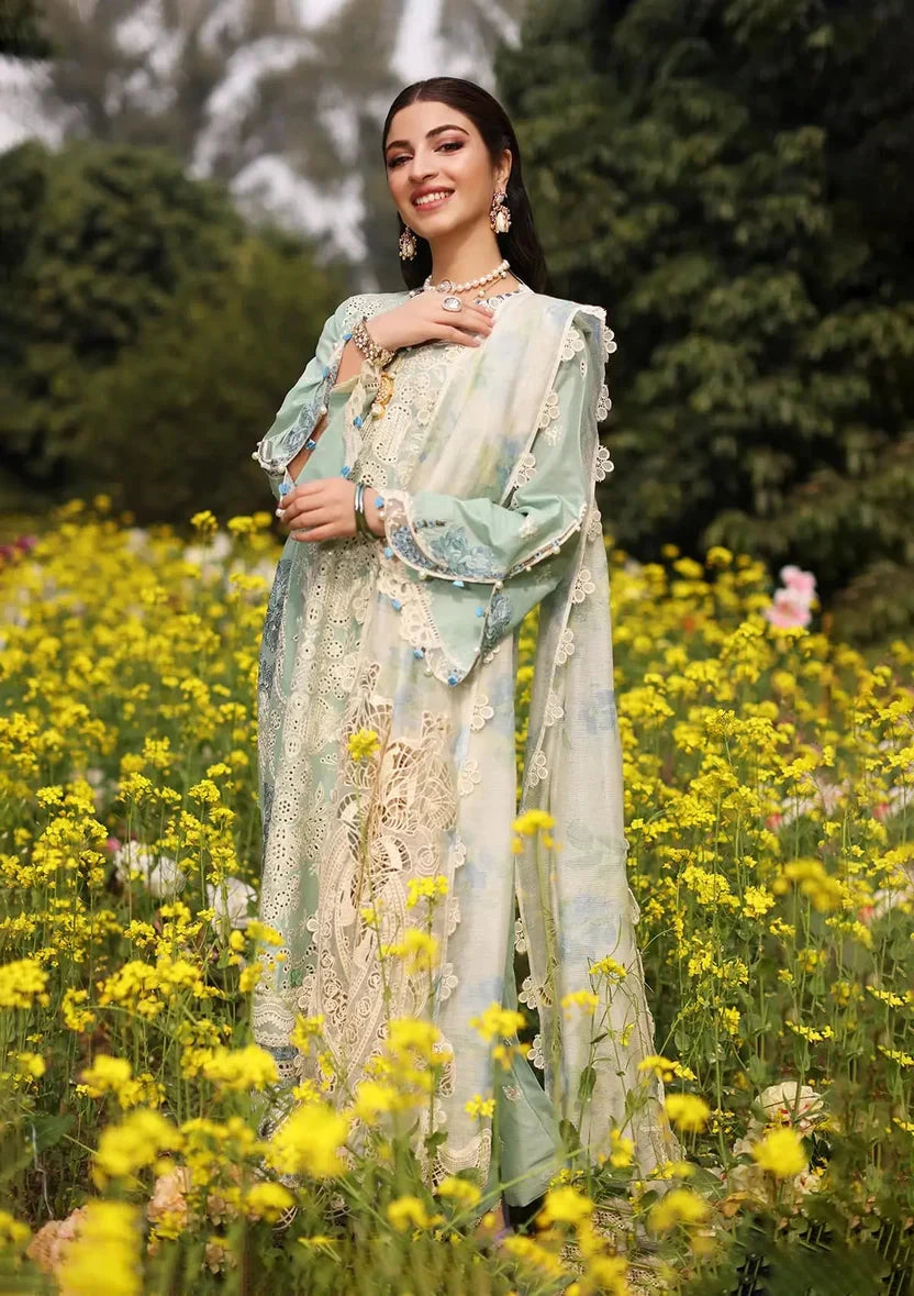 KAHF - 3PC Luxury Lawn Embroidered Suit