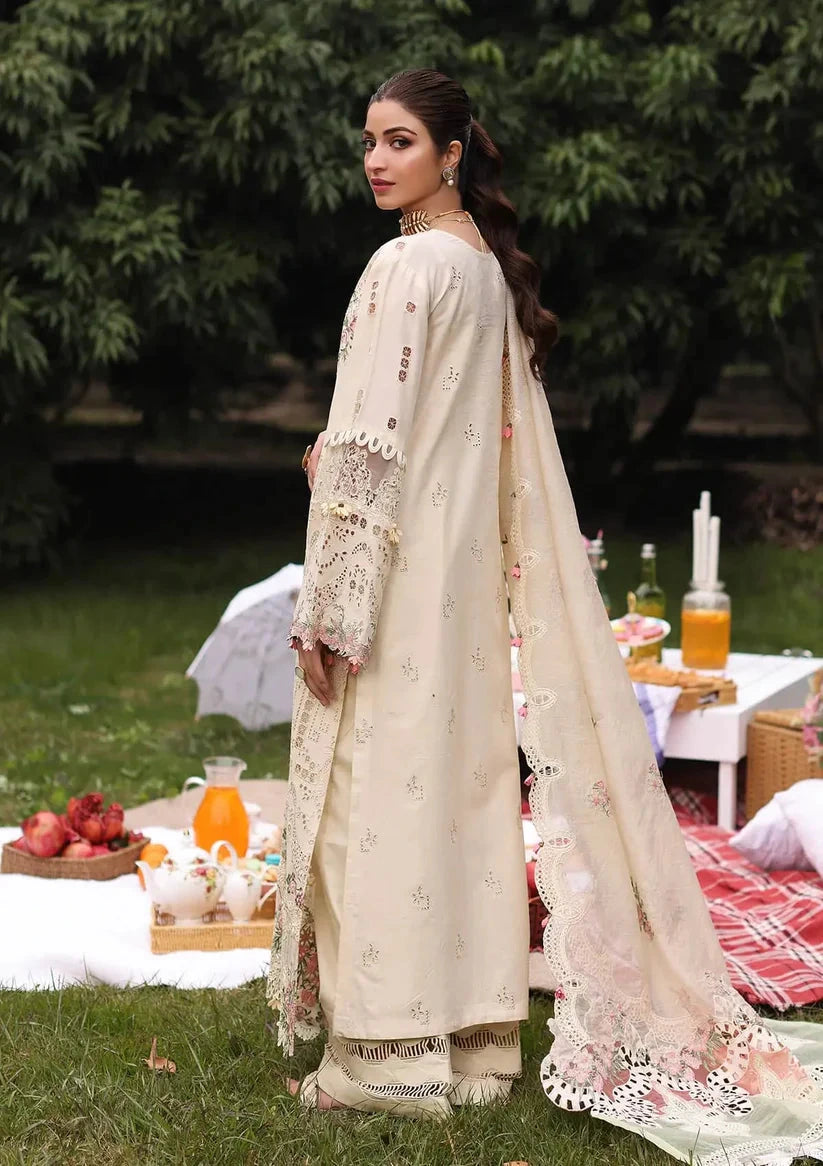 KAHF - 3PC Luxury Lawn Embroidered Suit