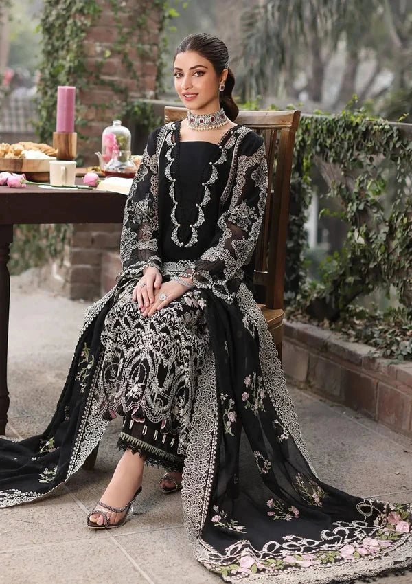 KAHF- 3PC Luxury Lawn Embroidered Suit