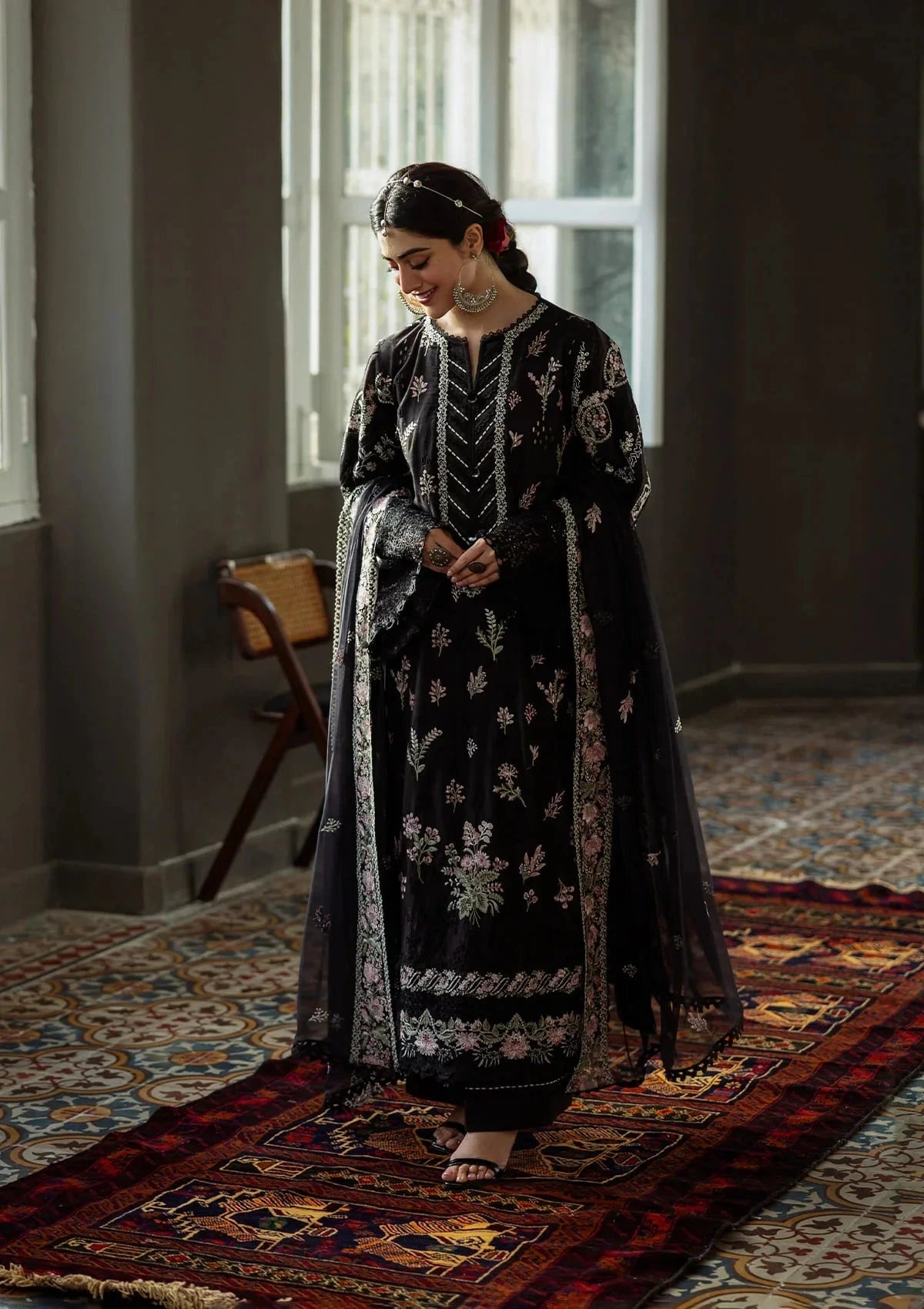 KAHF - 3PC Luxury Lawn Embroidered Suit