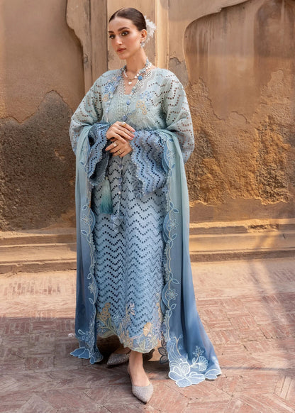 Crimson - 3PC Luxury Lawn Embroidered Suit