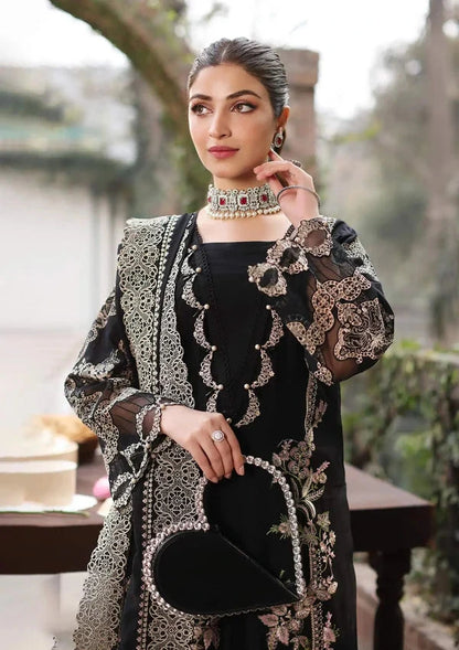KAHF- 3PC Luxury Lawn Embroidered Suit