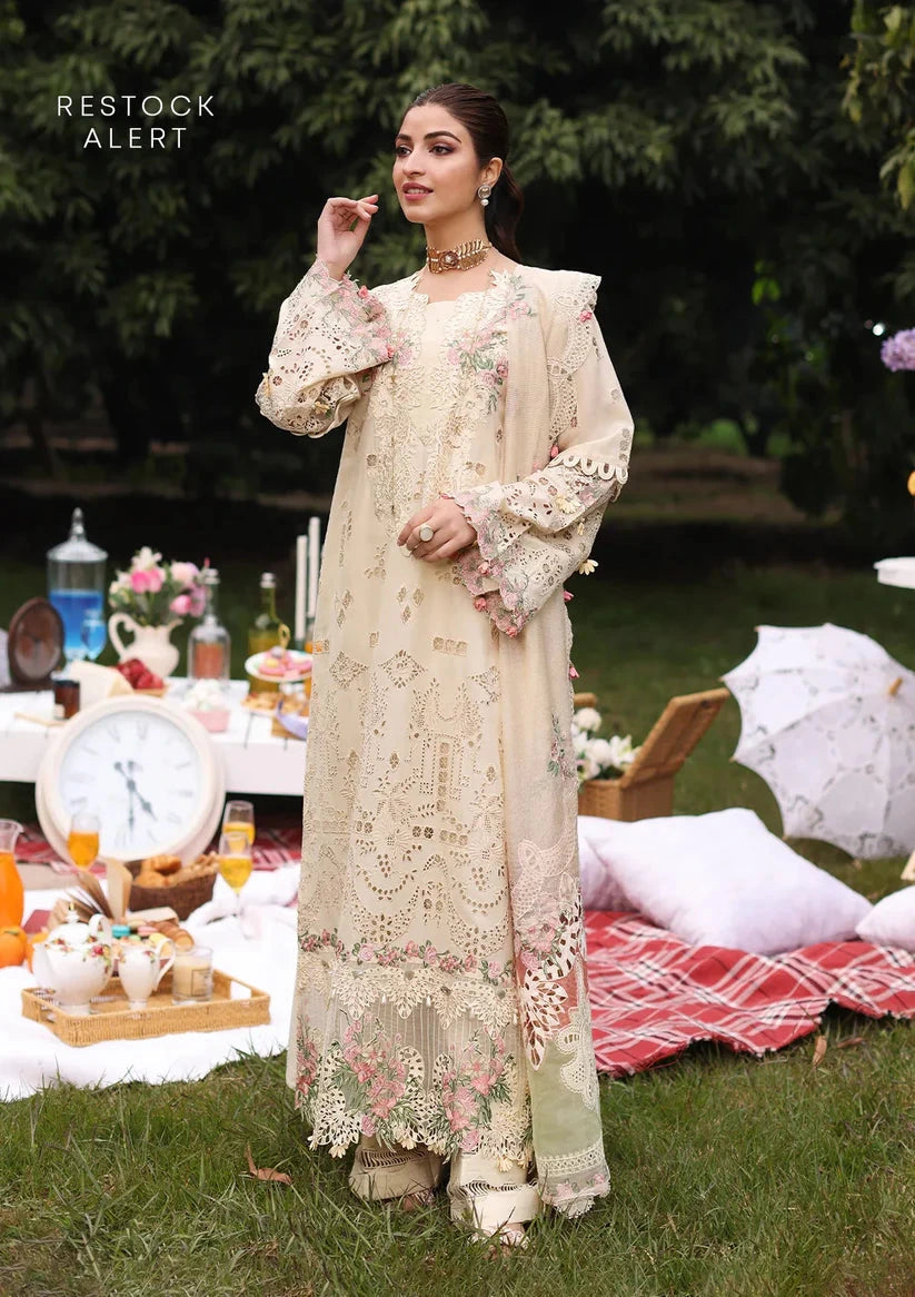 KAHF - 3PC Luxury Lawn Embroidered Suit