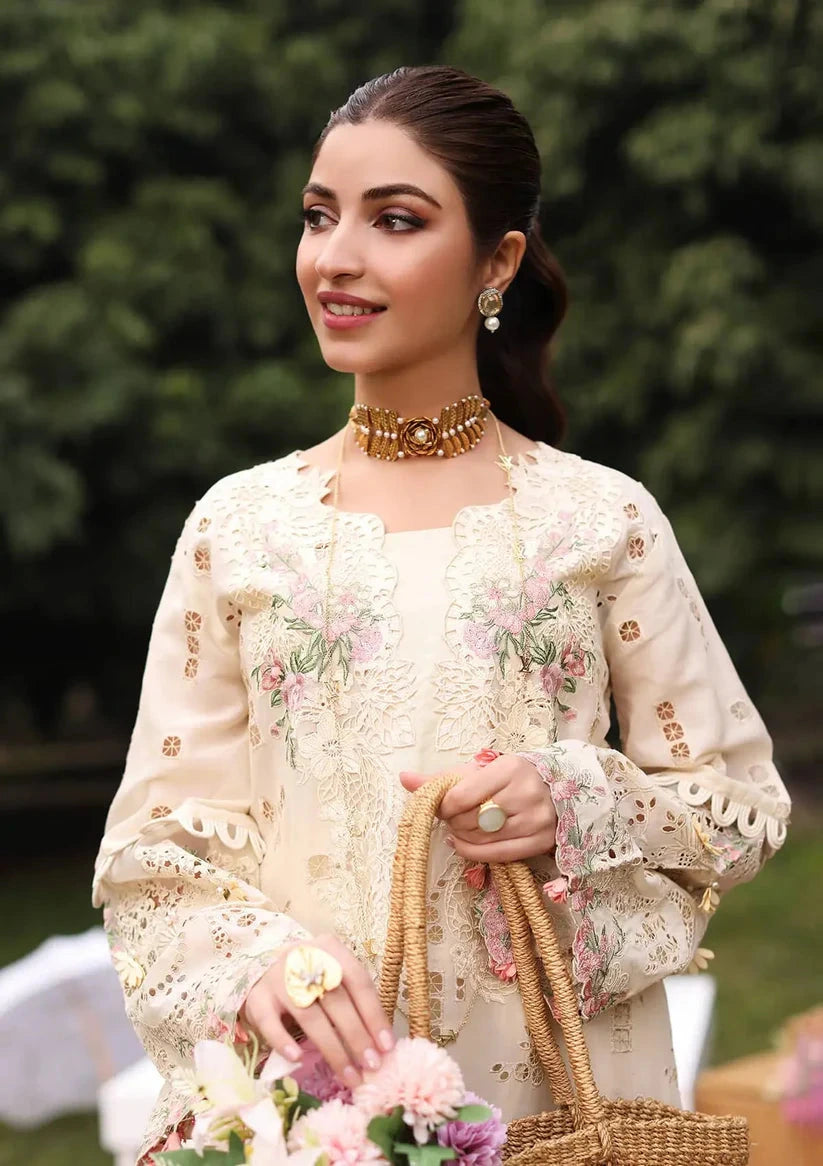 KAHF - 3PC Luxury Lawn Embroidered Suit