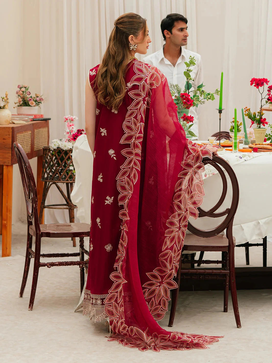 MAHNUR - 3PC Luxury Lawn Embroidered Suit