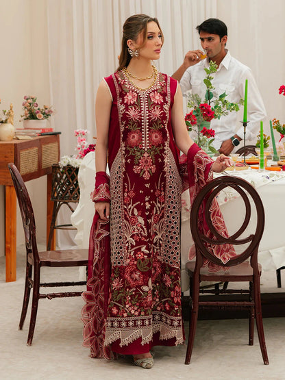 MAHNUR - 3PC Luxury Lawn Embroidered Suit