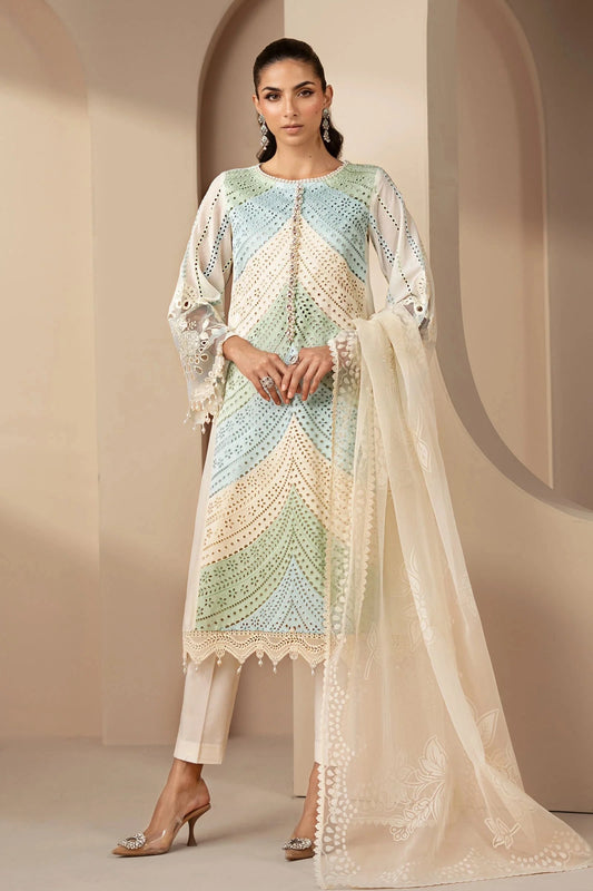 MARIA.B - 3PC Luxury Lawn Embroidered Suit