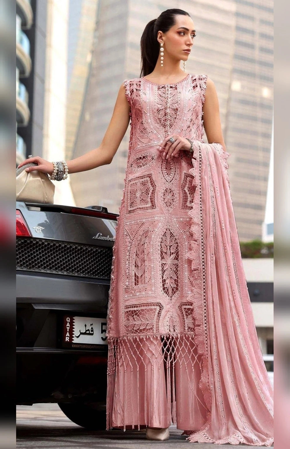 Maria.B - 3PC Luxury Lawn Embroidered Suit