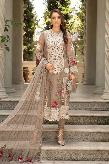 MARIA.B - 3PC Luxury Lawn Embroidered Suit