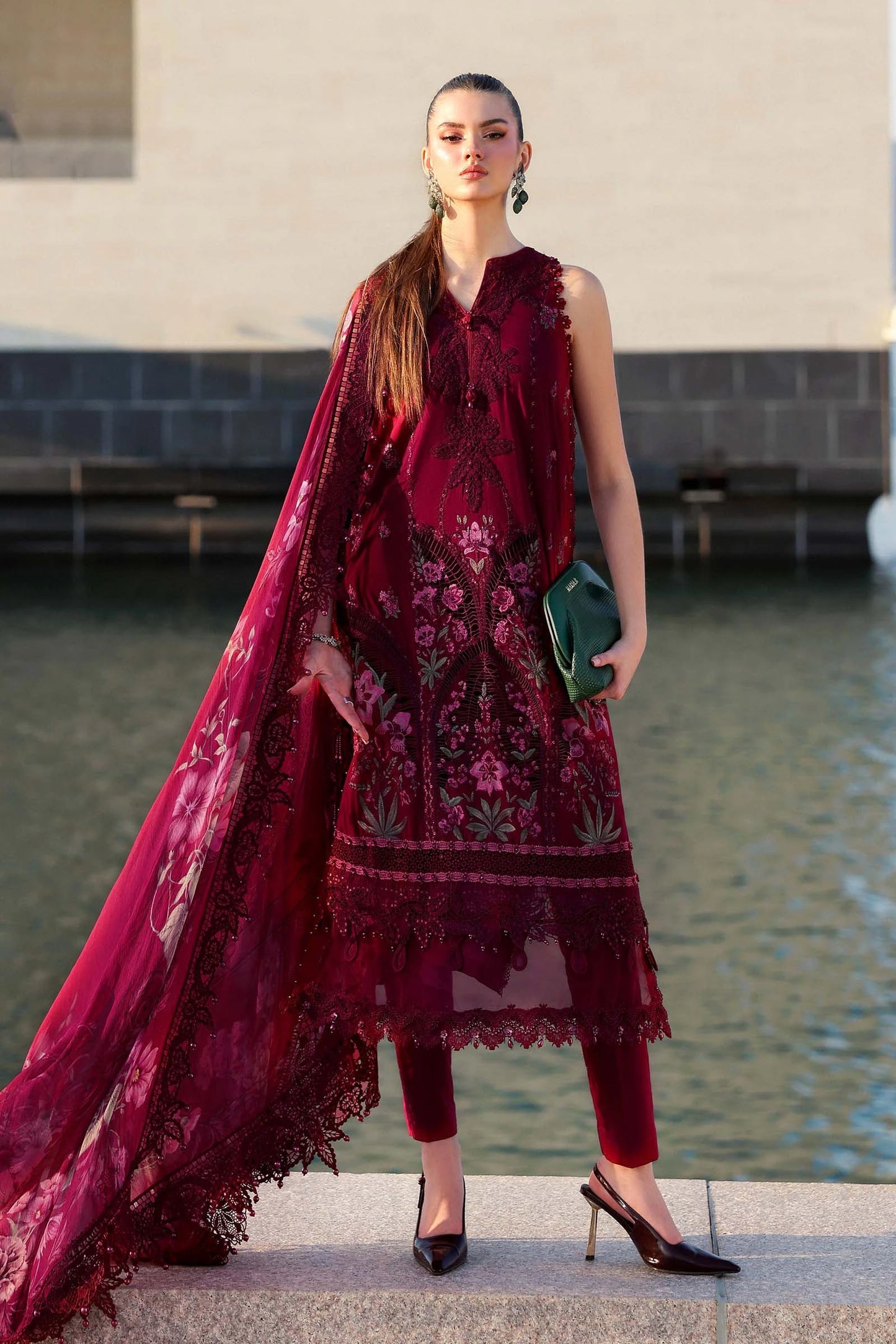 MARIA.B - 3PC Luxury Lawn Embroidered Suit