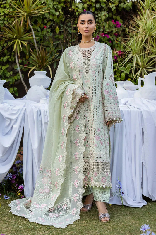 Akbar Aslam - 3PC Luxury Lawn Embroidered Suit
