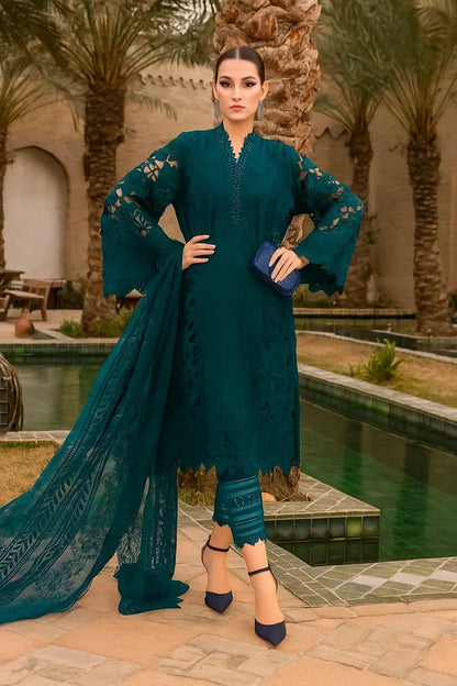 MARIA.B - 3PC Luxury Lawn Embroidered Suit