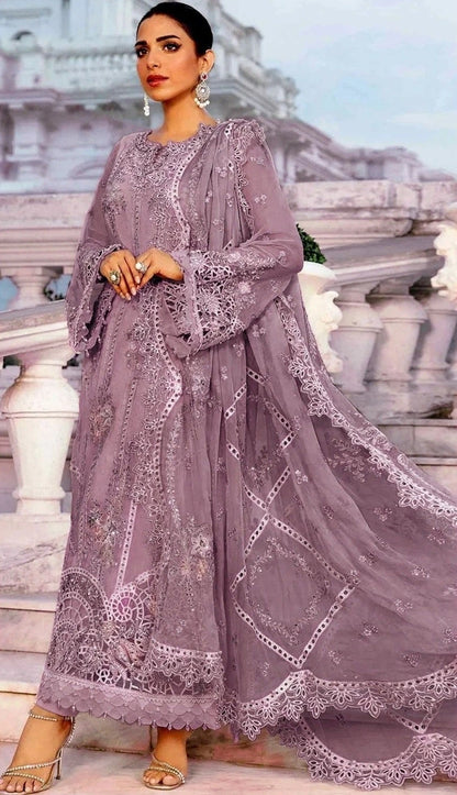 MARIA.B - 3PC Luxury Lawn Embroidered Suit