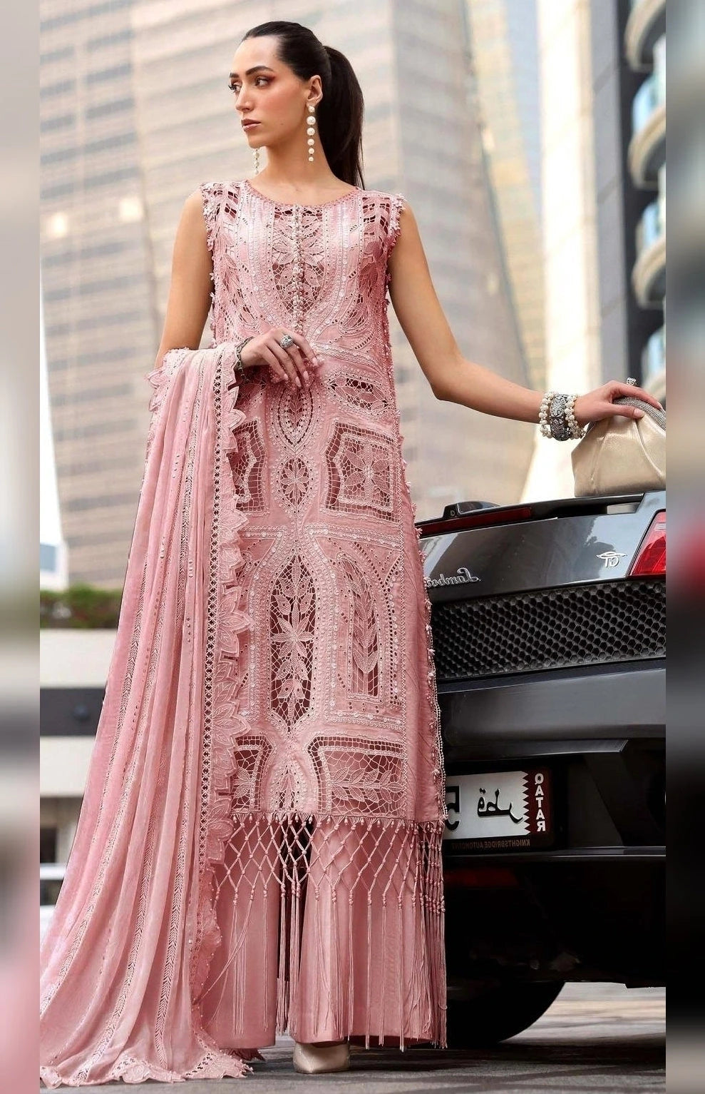 Maria.B - 3PC Luxury Lawn Embroidered Suit