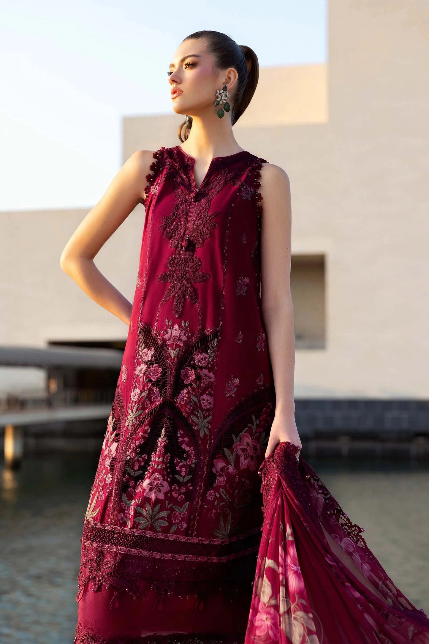 MARIA.B - 3PC Luxury Lawn Embroidered Suit