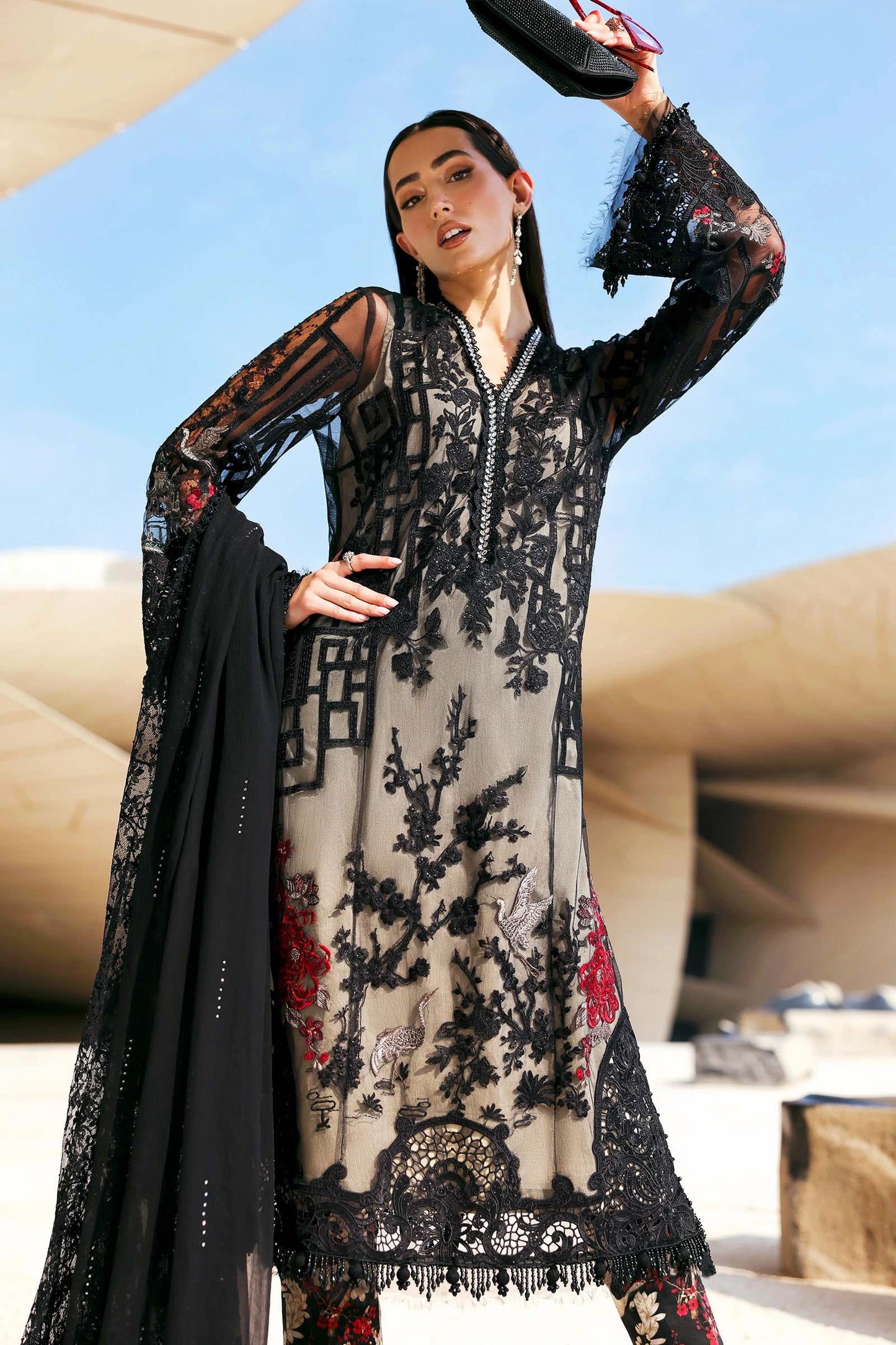 MARIA.B - 3PC Luxury Lawn Embroidered Suit