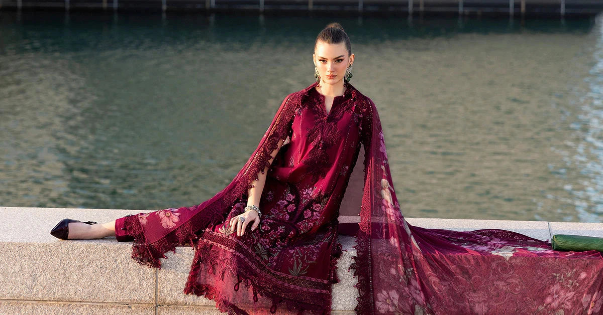 MARIA.B - 3PC Luxury Lawn Embroidered Suit