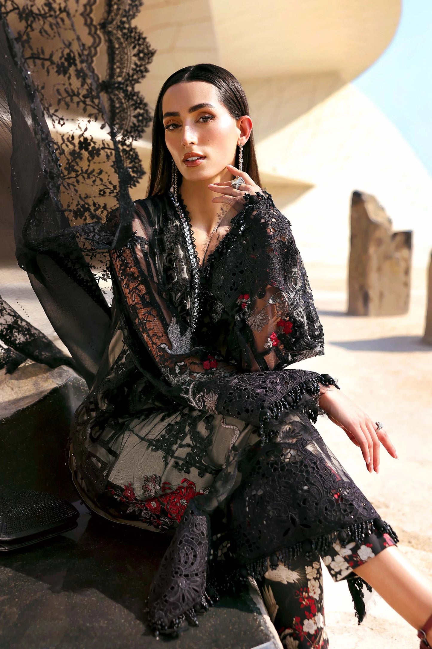 MARIA.B - 3PC Luxury Lawn Embroidered Suit