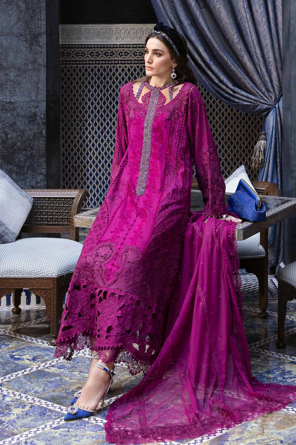 Maria.B - 3PC Luxury Lawn Embroidered Suit