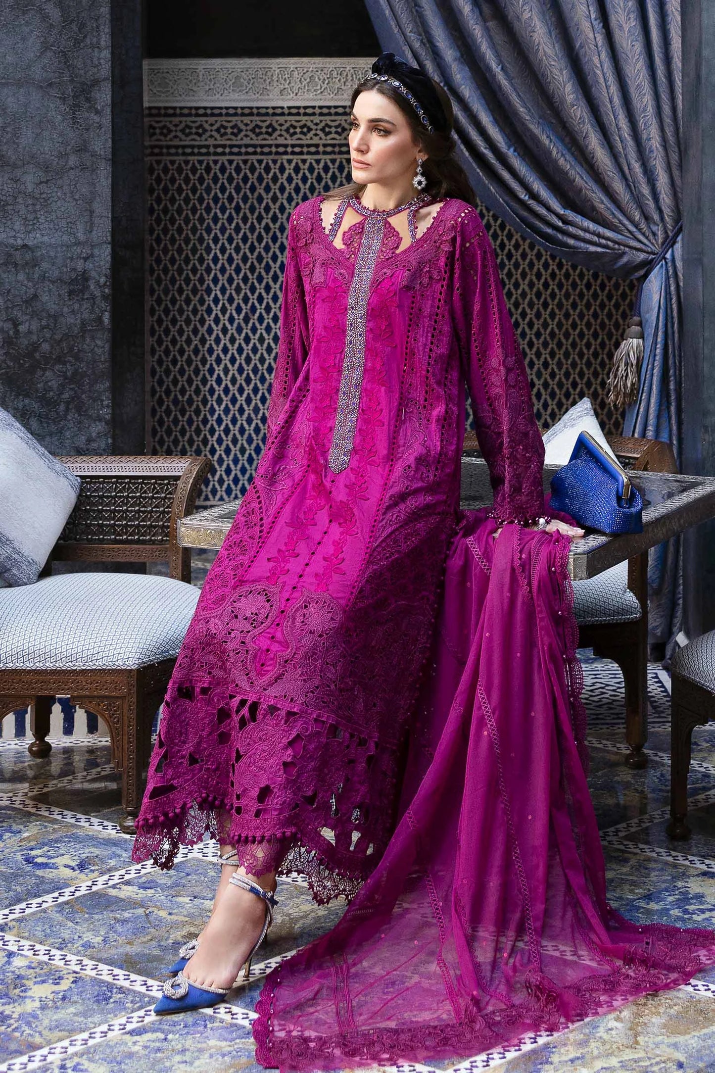 Maria.B - 3PC Luxury Lawn Embroidered Suit
