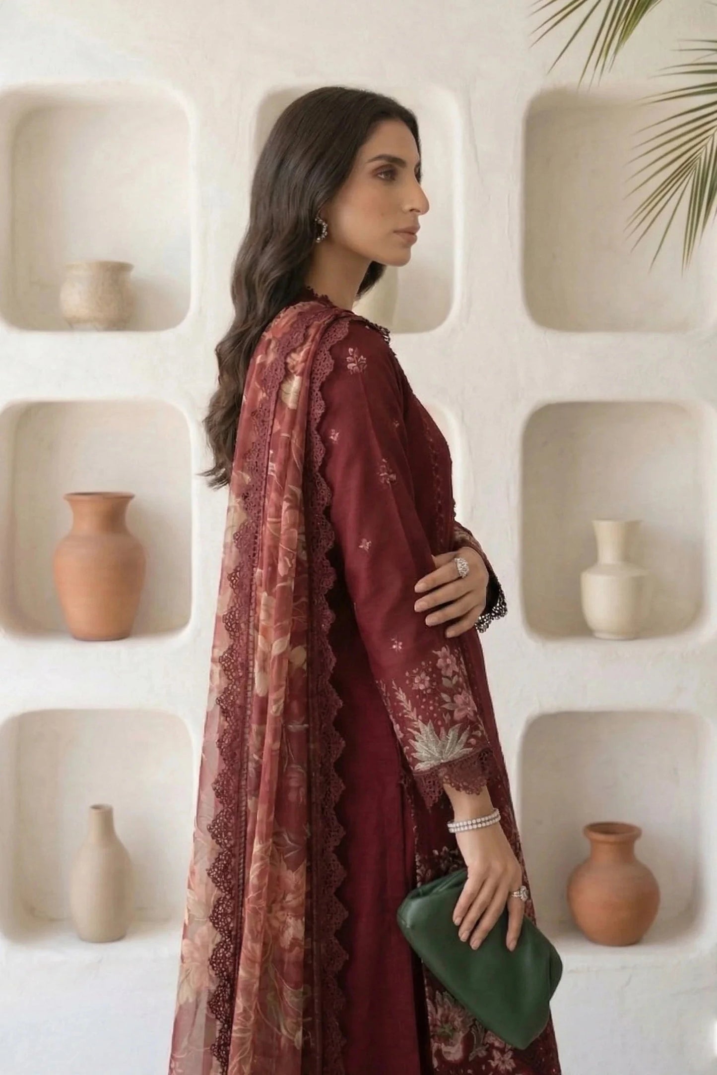MARIA.B - 3PC Luxury Lawn Embroidered Suit