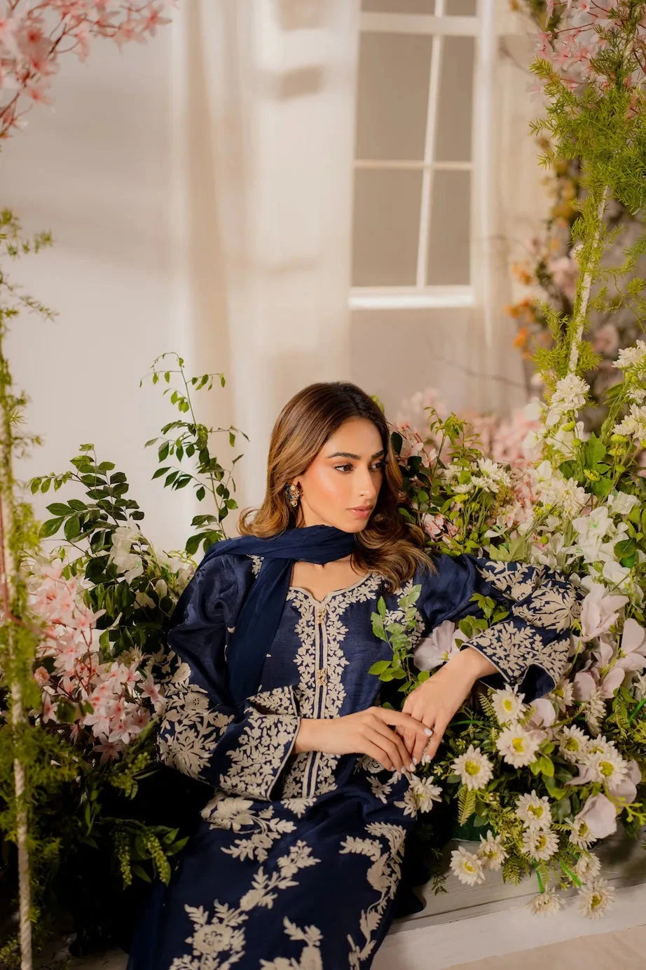 BATIK - 3PC Luxury Lawn Embroidered Suit Unstiched