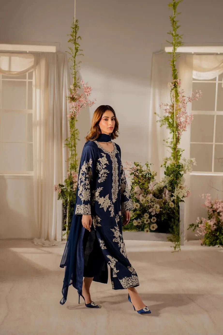 BATIK - 3PC Luxury Lawn Embroidered Suit Unstiched