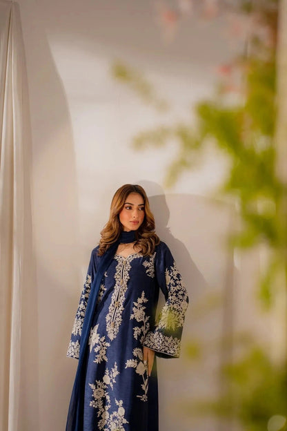 BATIK - 3PC Luxury Lawn Embroidered Suit Unstiched
