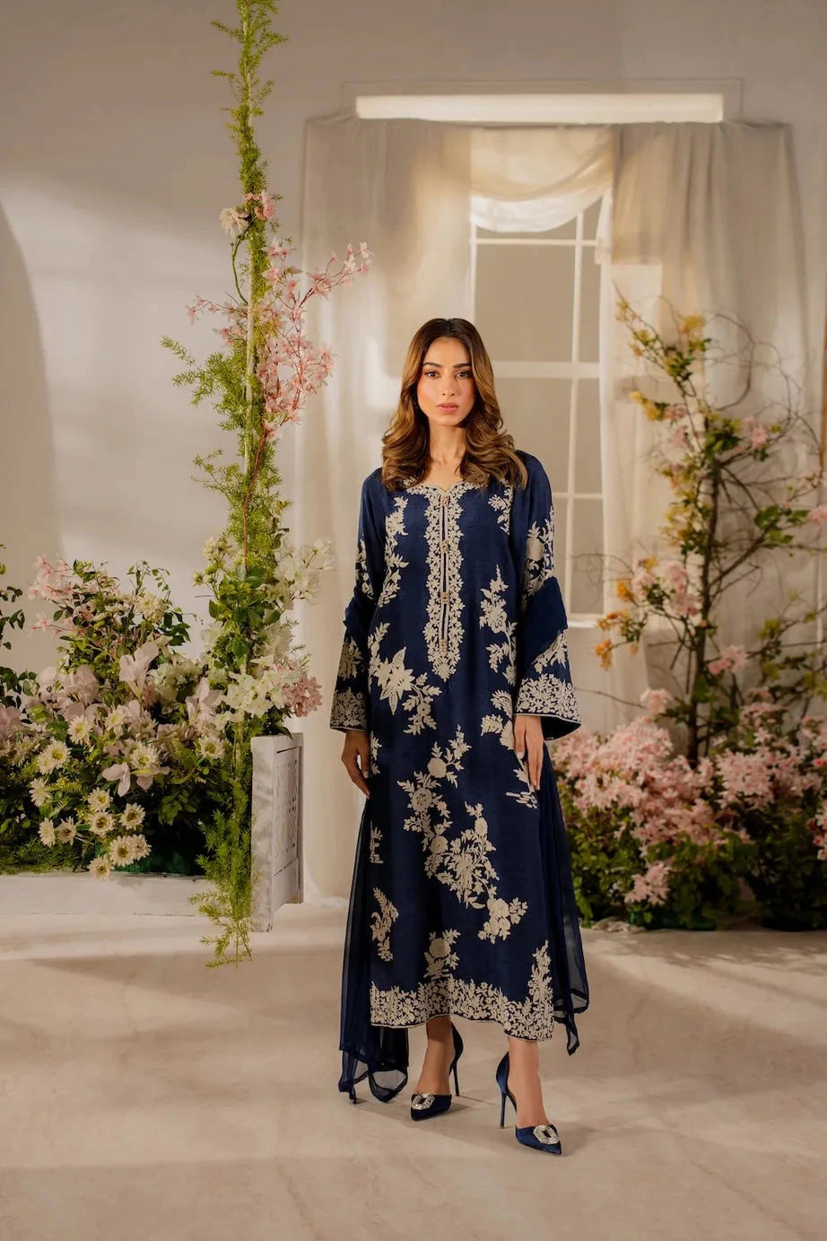BATIK - 3PC Luxury Lawn Embroidered Suit Unstiched