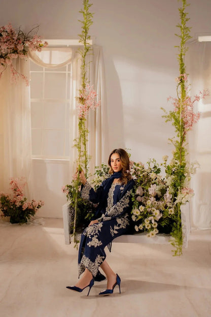 BATIK - 3PC Luxury Lawn Embroidered Suit Unstiched
