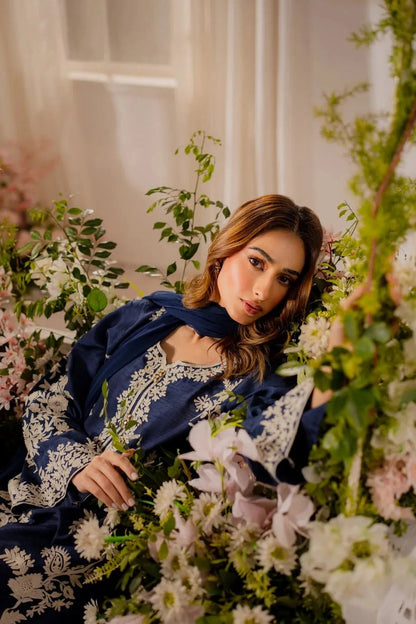 BATIK - 3PC Luxury Lawn Embroidered Suit Unstiched
