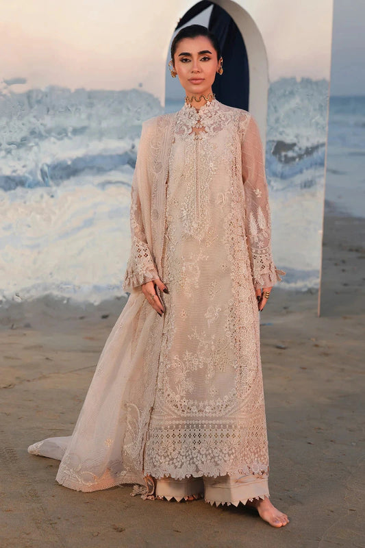Qalamkar - 3PC Luxury Lawn Embroidered Suit
