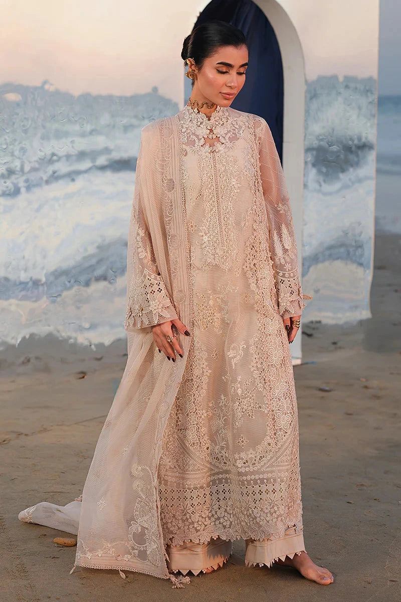 Qalamkar - 3PC Luxury Lawn Embroidered Suit