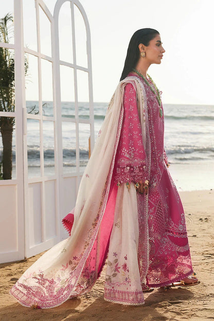 Qalamkar - 3PC Luxury Lawn Embroidered Suit