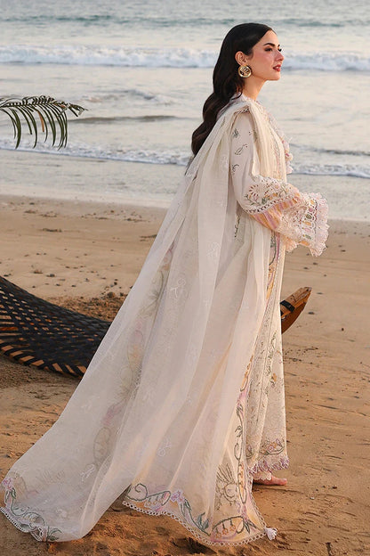 Qalamkar - 3PC Luxury Lawn Embroidered Suit