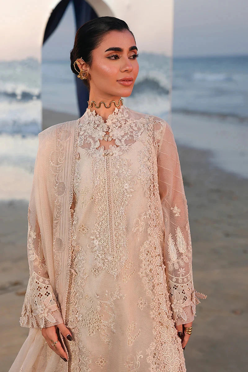 Qalamkar - 3PC Luxury Lawn Embroidered Suit