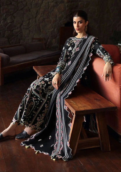 Qalamkar - 3PC Luxury Lawn Embroidered Suit
