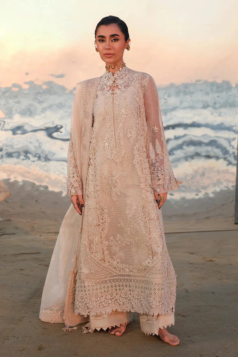 Qalamkar - 3PC Luxury Lawn Embroidered Suit
